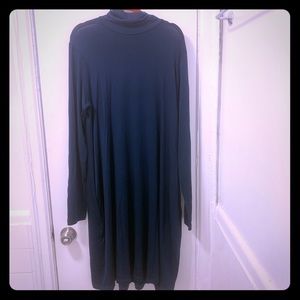 Gudrun Sjoden Lyocell Turtleneck dress in peacock